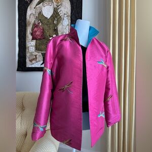 Reversible Embroidered Satin Jacket🎄
